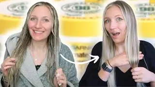 GARNIER HAIR FOOD BANANA & SHEA | APPLYING THE MASK FOR 10 HOURS AND AMAZING RESULTS!