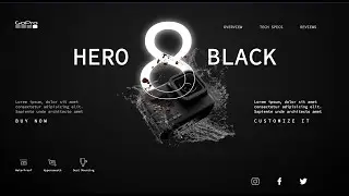 #html #css #frontend #webdesign #backend #css3 #html5  Gopro website Template using html and css
