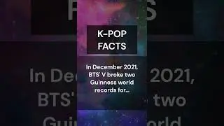V Achievements #shorts #kpop #kpopfacts #btsarmy #btsv #bts #guinnessworldrecords
