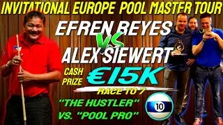 Efren Reyes Vs Alexander Siewert at the invitational pool master tournament