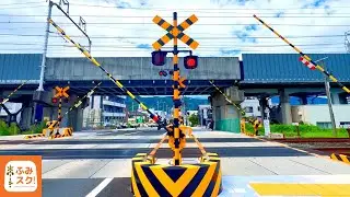 【電車4K】踏切動画①【ふみきり 鉄道】東海道本線 静岡清水線 大井川鐵道 本線 たくさん踏切 lots of crossing