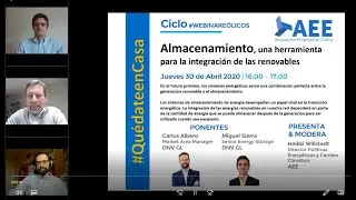 WEBINAR Almacenamiento, una herramienta para la integración de las renovables FINAL