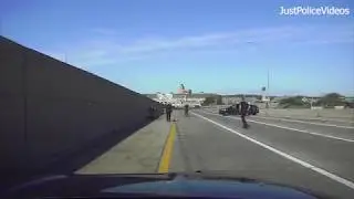 Police Chase: Shots Fired! Suspect Run Over