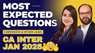 Most Expected Question law CA Inter Jan 2025 | Law Important Questions | How to Pass in CA Inter law