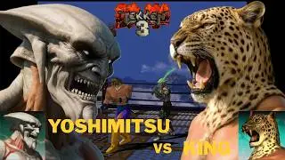 Tekken 3 - DIFFICULTY LEVEL HARD - YOSHIMITSU vs KING - Chaotic Guardian vs Pillar of Tradition