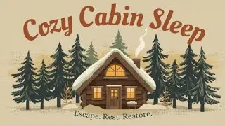 Sleep Story For Anxiety - Rainy Mountain Cabin (15 Min Deep Sleep)