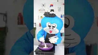 We made Doracake at Home! #doraemon