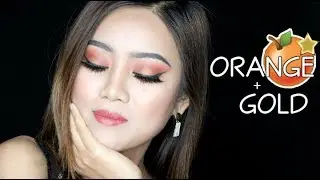 ORANGE & GOLD MAKEUP TUTORIAL | YANA SU
