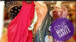 One Minute Designer Sarees With Price And Address //How To Drape One Minute Sarees/Ready made Saree