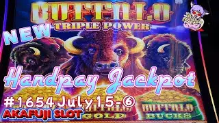 New! Buffalo Triple Power Slot Handpay Jackpot Buffalo Rising, Buffalo Gold, Buffalo Bucks 新台バッファロー