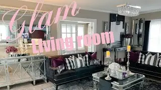 GLAM LIVING ROOM TOUR‼️ REARRANGED OUR SPACE‼️