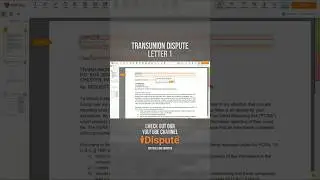 TransUnion - How to Start 1st Dispute Letter: Fix Credit Report Mistakes Today