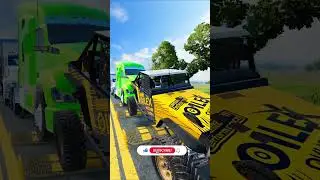 cars and trucks vs Speed Bumps #short #beamng #beamngdrive #trucksvs