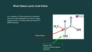 Case study of Lactic Acid