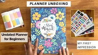 2024 Planner unboxing!! Undated planner from Amazon💙 | Rashmi Gaur