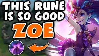This rune is BROKEN on ZOE | Challenger Zoe | 10.3 - League of Legends