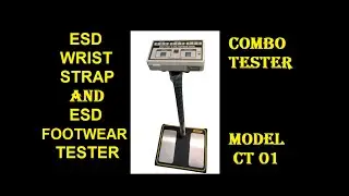ESD WRIST STRAP AND ESD FOOTWEAR TESTER #CT01 #COMBOTESTER #ESD #antistatic #DEMO