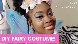DIY Fairy Costume || Cheap Quick and Affordable Halloween costume|| Very Beginner Friendly!
