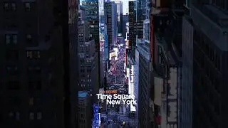 Night View Abobe Time Square New York by Drone #timessquare #nightview #drone #viral