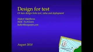 Design for Test - Hubert Matthews