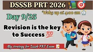 Dsssb PRT Exam Preparation 2026 📚🎯4 am study routine ⏰Daily study vlog 📝Dsssb PRT nios 💯 #Dsssbprt
