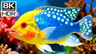 🐠 8K Ultra HD | Beneath the Aquarium Blue &mdash; Peaceful Drift Through a Hidden Ocean World