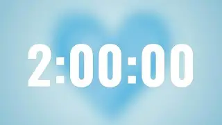 2 Hour Timer , Deep Focus for Relaxing, Studying and Working, with Background Rain Sounds 🌧️ ☔️
