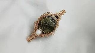 How To Wire Wrap Double Bail Free Form Pendant | Wire Wrapping | Full Length Video