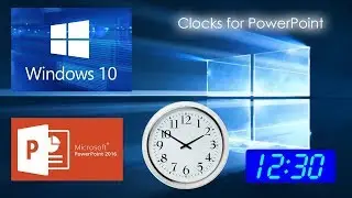 HOW TO ADD A LIVE CLOCK IN POWER POINT PRESENTATION