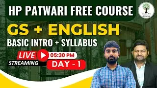 HP Patwari FREE Course | GS + English | Basic Intro + Syllabus | Day 1 | By Gaurav Sir & Yogesh Sir
