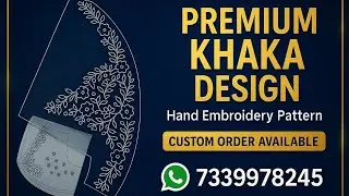 Premium Hand Embroidery Khaka Design | Custom Dress Pattern | Imran Designer Khaka Master 