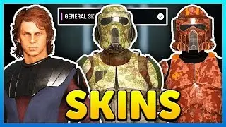 General Skywalker + New Clone Skins Gameplay - Star Wars Battlefront 2
