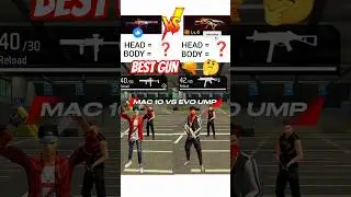 MAC10 vs EVO UMP 🔥 | Free Fire Gun Test | Which Gun Is STRONGER? 😱