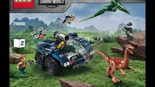 Instructions For LEGO 75940 Gallimimus and Pteranodon Breakout Videos for 7+ kids Dinosaur Videos