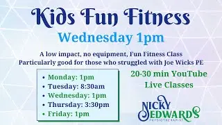 Kids Fun Fitness Wednesday 1pm
