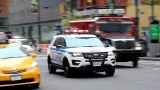 [RARE] 3 NYPD Counter Terrorism Units responding urgently on 8th Avenue