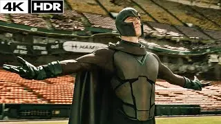 X-Men: Days of Future Past (2014) - Magneto Lifts Stadium Scene 4k HDR