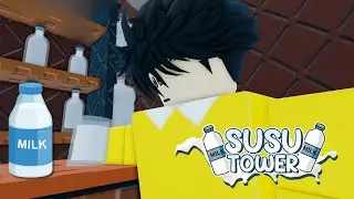 Minum susu di map SUSU TOWER seru guys!! Roblox