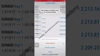 Qm pattern and fibo used in euraud analysis