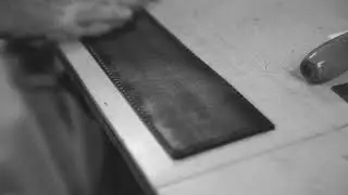 Rockwood Leather Door Pull Fabrication | ASSA ABLOY Accessories
