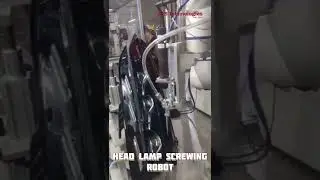 How ev electric vehicle head lamp produce by robot auto screw process #ev #electricvehicle #headlamp