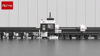 Four-chuck laser tube cutting machine with zero tailings.