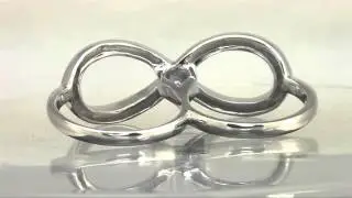 Tioneer Sterling Silver Infinity Double Ring