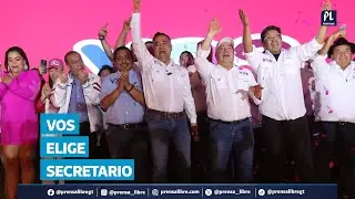 Diputado Jairo Flores asume como secretario general del partido VOS tras asamblea