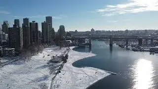 VANCOUVER SUNSET BEACH WINTER WONDERLAND
