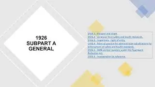 OSHA 1926 Subpart A - General (Full Standard)