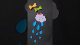 paper rain drop #craft #youtubeshorts #diy #reels #shortsvideo #youtube #artncraft#papercraft#india