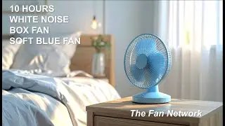 10 Hours Stillwater Blue Box Fan White Noise for Sleep, Focus & Relaxation