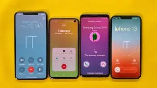 Four Incoming Call IPhone xs, Samsung S9, iPhone 13, Samsung S10E/ FaceTime Real