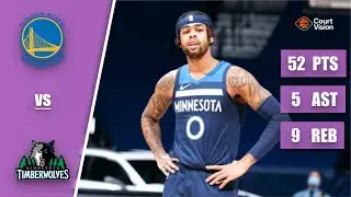 TB - D'Angelo Russell - 52 Points, 3 Steals, 7 Three-Pointers vs Timberwolves - 2019-20 Regular S...